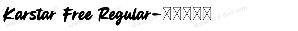 Karstar Free Regular字体转换
